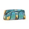NBSKSDLK Flip flops and tropical beach scene Makeup Bag for Women Men Pencil Pouch Travel Small Cosmetic Bag Zippered Toiletry Bags Aesthetic Pen Bags Trendy Storage Bags Leather Coin Pouch Purse view 2