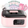 Wattne Paraffin Wax Machine for Hands & Feet  Paraffin Wax Warmer Moisturizing Kit with Auto-Timer & Precision Temperature Control, Paraffin Wax Bath for Arthritis, Dry Skin Care, Home Spa-Pink view 1