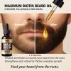 Biotin Beard Oil for Men Set  2 Pack Unscented & Sandalwood Beard Oil Blended with Castor & Grape Seed Oil for Thicker, Softer, Moisturizing Beard  Gift for Father, Husband, Boyfriend  4 oz view 4