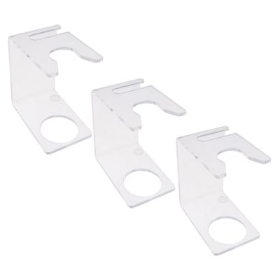 BATHVEVE 3Pcs Men's Badger Hair Shaving Brush Holder Foam Brush Base Wall-Mounted Razor Stand Organizer for Bathroom