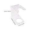 BATHVEVE 3Pcs Men's Badger Hair Shaving Brush Holder Foam Brush Base Wall-Mounted Razor Stand Organizer for Bathroom view 2