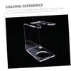 BATHVEVE 3Pcs Men's Badger Hair Shaving Brush Holder Foam Brush Base Wall-Mounted Razor Stand Organizer for Bathroom view 4