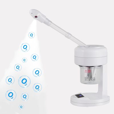 HeavenBird Ozone Facial Steamer, Portable Nano Ionic Face Steamer with LCD Screen, Extendable 360 Rotating Arm, Rotatable Nozzle, Hot Mist Function for Personal Care at Home or Salon