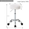 BAOTEDSL Height Adjustable Swivel Rolling Chair Massage Medical Clinic Tattoo Spa Salon Stool with Wheels(White) view 3