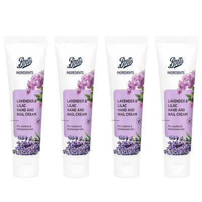 Boots Ingredients Lavender and Lilac Hand Cream 3.38 Fl Oz. (4)
