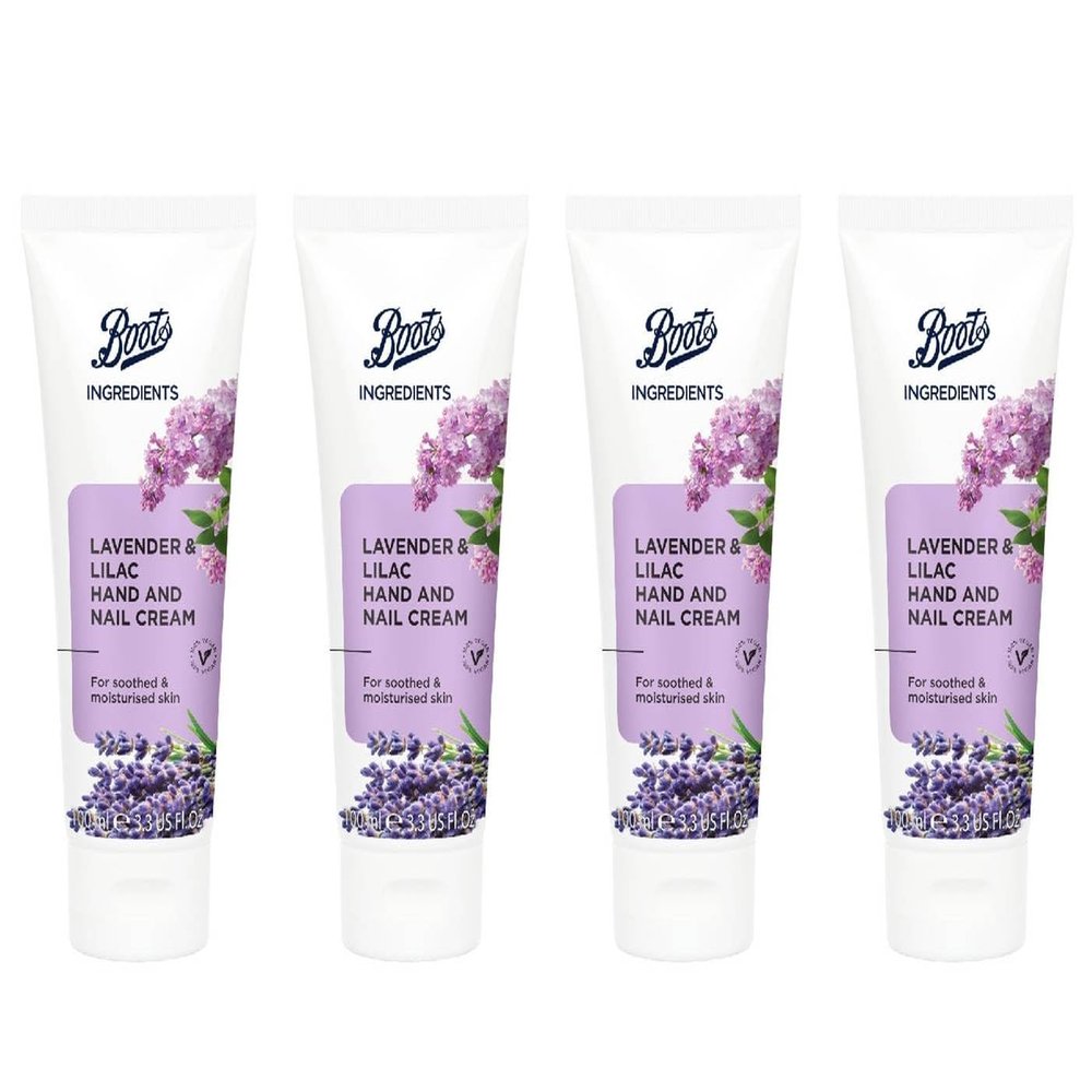 Boots Ingredients Lavender and Lilac Hand Cream 3.38 Fl Oz. (4)