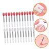 ELAYARD Mini Silicone Lip Mask Brush Set 24Pcs Portable Lip Gloss Applicator Wand for Women Soft Makeup Tool for Lipstick Application view 3