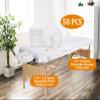 100 Pcs Disposable Fitted Massage Table Sheet Set - 50 Pcs Breathable Spa Bed Sheets and 50 Pcs Face Cradle Covers/Headrest Covers view 2