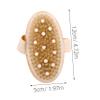 BATHVEVE Shower Foot Scrubber Body Brush Massage Bath Brush Bristle Shower Bathing Accessories for Cleansing Deep Cleaning view 2