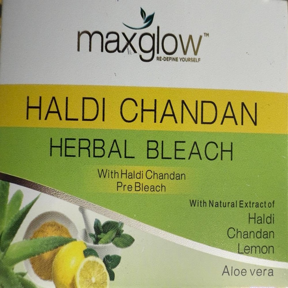 Herbal Haldi Chandan Aloevera Lemon Bleach 42 Grams All Natural Ingredients.