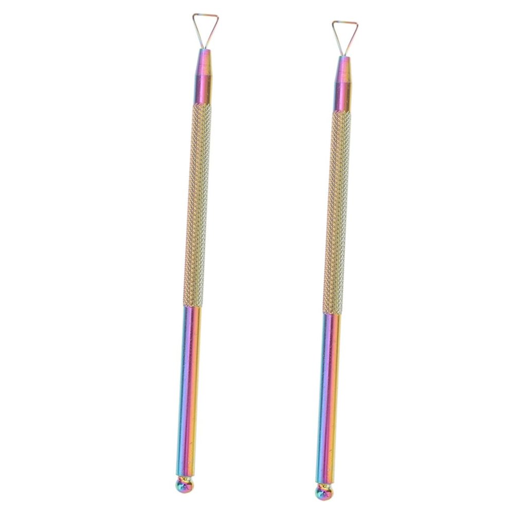 ARTSEWPLY 2pcs Cuticle Pusher Dead Skin Nail Remover Tool for Manicure and Pedicure Nail Cleaner Ergonomic Grip for Salon Home Use
