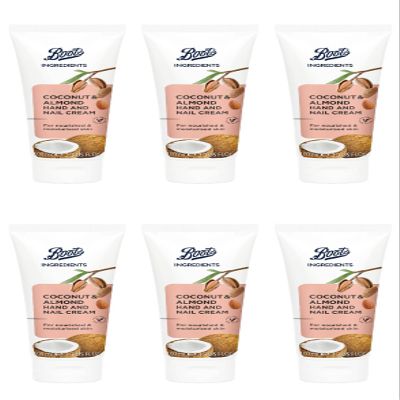 Boots Ingredients Coconut and Almond Hand Cream 3.38 Fl Oz. (6)
