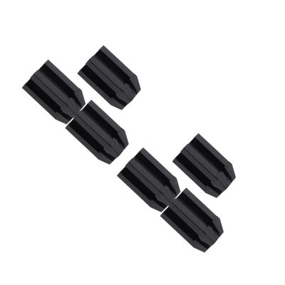 Healvian 6pcs Eyebrow Pencil Sharpener Dual Makeup Tools for Precise Brow Application Black Essential Eyeliner and Brow Pencil Sharpening Accessories