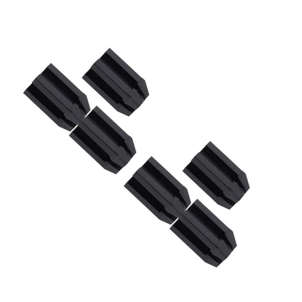 Healvian 6pcs Eyebrow Pencil Sharpener Dual Makeup Tools for Precise Brow Application Black Essential Eyeliner and Brow Pencil Sharpening Accessories