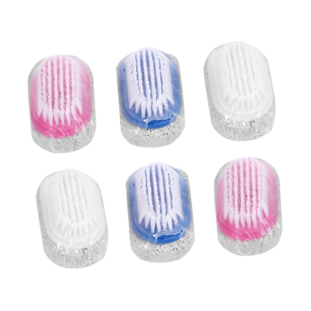 DEARMAMY 6pcs Double Sided Foot Beauty Brush Pumice Tool for Dead Skin Removal Efficient Foot Scraping Plate Random Colors Random Color