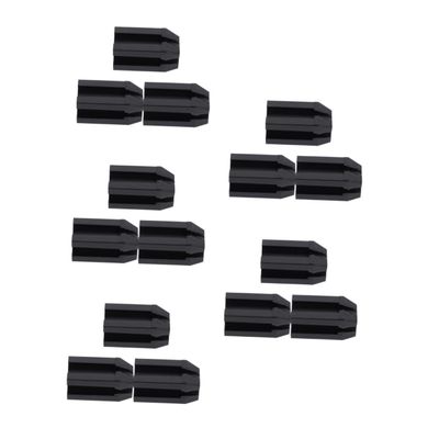 Healvian 15pcs Brow Pencil Sharpener Lightweight and Portable Eyebrow Makeup Tool Dual Cosmetic Pencil Sharpener for Effortless Precision for Travel and Daily Use Black
