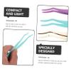 EPIGEIST 3PCS Eyelash Tweezers Set Purple Precision Applicator Tools for False Eyelashes and Lash Extensions for Makeup Artists and Beauty Enthusiasts view 4
