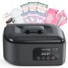 Wattne Paraffin Wax Machine for Hands & Feet  Paraffin Wax Warmer Moisturizing Kit with Auto-Timer & Precision Temperature Control, Paraffin Wax Bath for Arthritis, Dry Skin Care, Home Spa-Black view 1