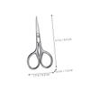 ARTSEWPLY 2Pcs Stainless Steel Eyebrow Scissors Small Precision Grooming Scissors for Men Ergonomic Design for Easy Trimming of Facial Hair Includes Sharp Pointed and Rounded Tip view 2