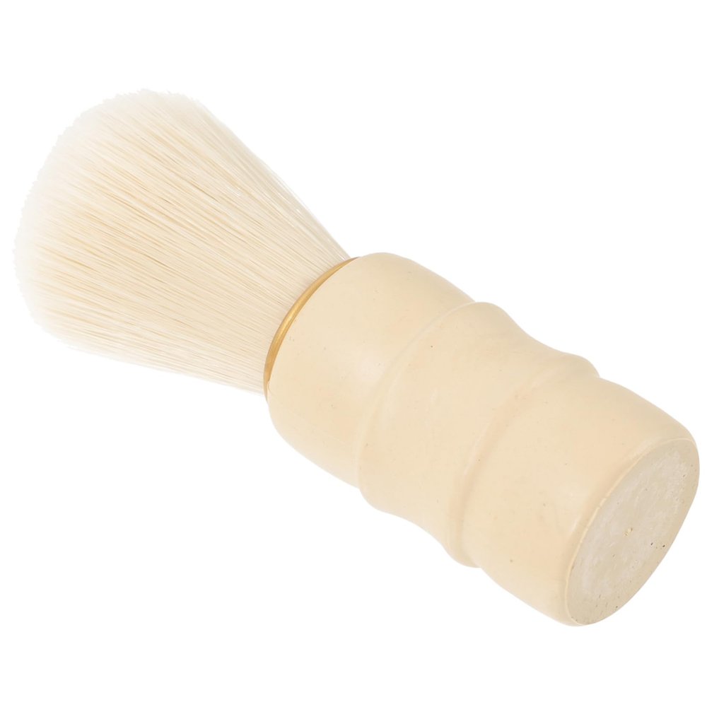 Beaupretty Barber Brush for Men Shaving Brush Hair Salon Shaving Tool Mason Quality Gentle Bristles Neck Duster
