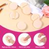 12 PCS Small Powder Puff Mini, Makeup Powder Puff Skin Color Soft Small Powders Puffs 1.5 Inches Powders Pact Microfiber Makeup Sponges Finger-Sized Makeuppuff for Women view 3
