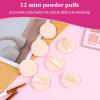 12 PCS Small Powder Puff Mini, Makeup Powder Puff Skin Color Soft Small Powders Puffs 1.5 Inches Powders Pact Microfiber Makeup Sponges Finger-Sized Makeuppuff for Women view 4