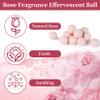 RAQEHO Manicure Spa Balls 8oz - Moisturizing Nail Soaking Tablets, Rose view 3