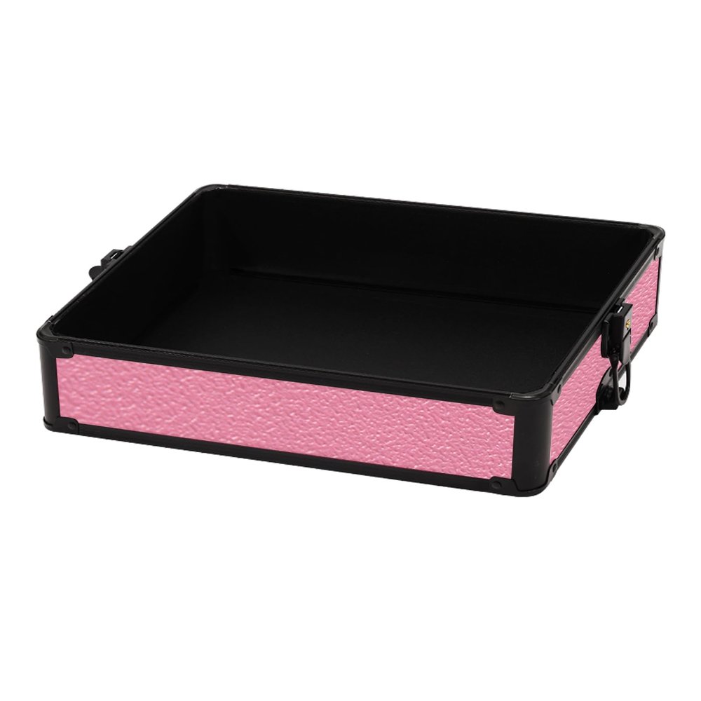 CHUANGJIN Replacement Divider Tray for Makeup Train Case  Removable Middle Layer Insert, Compatible with Most Cosmetic Storage Boxes - Particle Pink