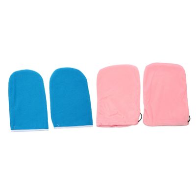 DECORNIJIA 2pcs Hand Therapy Gloves Paraffin Wax Mitts for Heated Gloves for Hand Spa Random Style