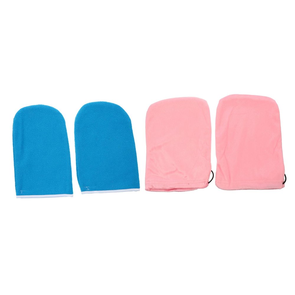 DECORNIJIA 2pcs Hand Therapy Gloves Paraffin Wax Mitts for Heated Gloves for Hand Spa Random Style
