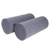2 Pack Round Massage Table Bolster Pillow Pad, Bolster Pillow, Round Pillows, Suitable for Earthlite Massage Table (Grey, 7.8''x19.6'') view 1