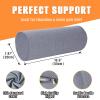 2 Pack Round Massage Table Bolster Pillow Pad, Bolster Pillow, Round Pillows, Suitable for Earthlite Massage Table (Grey, 7.8''x19.6'') view 2
