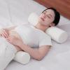 2 Pack Round Massage Table Bolster Pillow Pad, Bolster Pillow, Round Pillows, Suitable for Earthlite Massage Table (White, 5.9''x19.6'') view 4