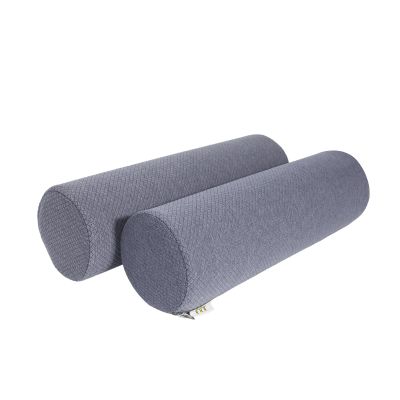 2 Pack Round Massage Table Bolster Pillow Pad, Bolster Pillow, Round Pillows, Suitable for Earthlite Massage Table (Grey, 5.9''x19.6'')