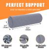 2 Pack Round Massage Table Bolster Pillow Pad, Bolster Pillow, Round Pillows, Suitable for Earthlite Massage Table (Grey, 5.9''x19.6'') view 2