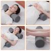 2 Pack Round Massage Table Bolster Pillow Pad, Bolster Pillow, Round Pillows, Suitable for Earthlite Massage Table (Grey, 5.9''x19.6'') view 4