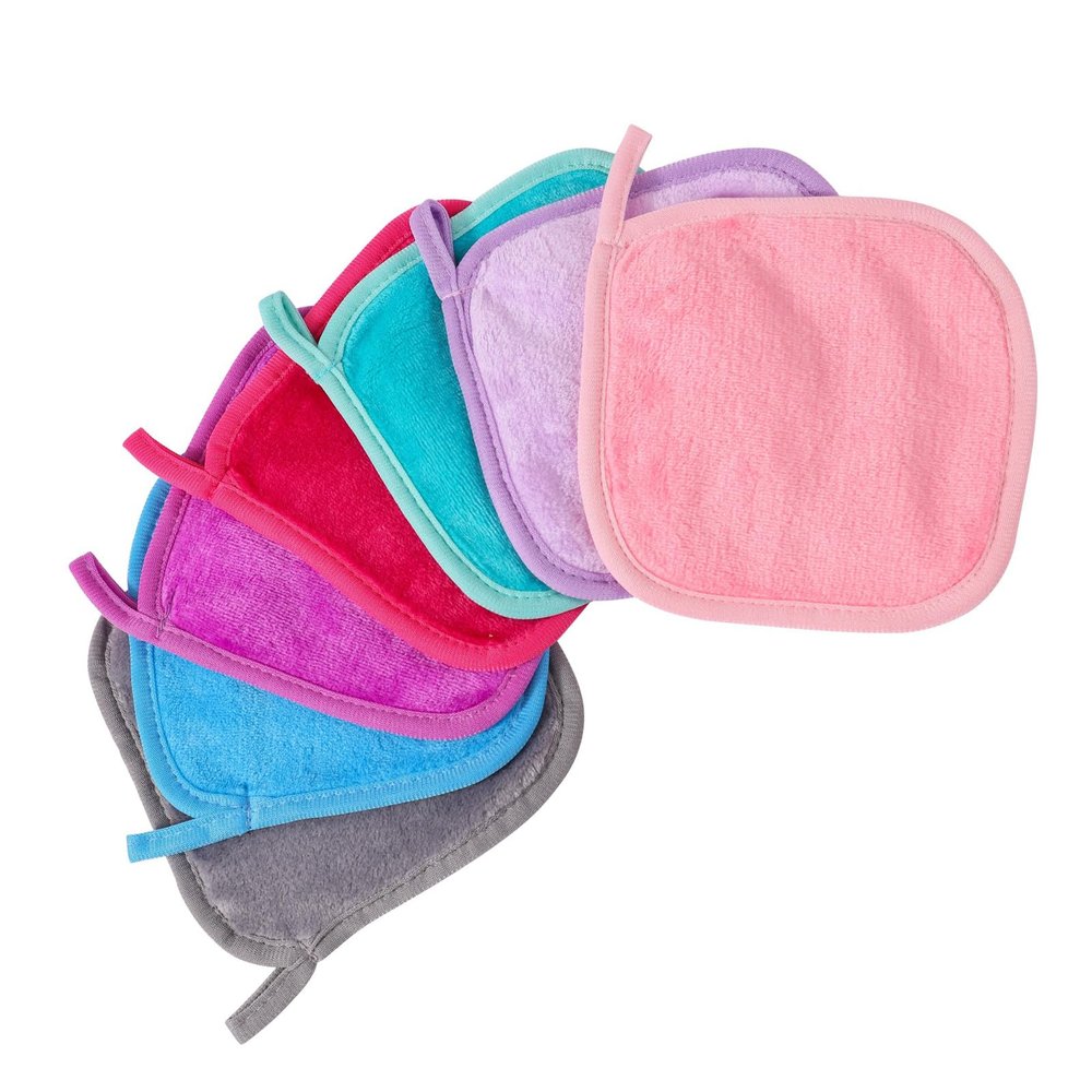 7pcs Gentle Flannel Wash Gloves Washcloths For Personality Hygiene Soft Cotton Towels For All Ages Machine Washable