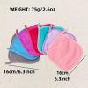 7pcs Gentle Flannel Wash Gloves Washcloths For Personality Hygiene Soft Cotton Towels For All Ages Machine Washable view 3