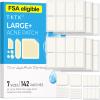 Large Pimple Patches for Face, 7 Sizes Big Acne Patches, FSA Eligible XL Hydrocolloid Bandages for Body, Chin, Forehead, Nose, Blemish Zit Breakouts, Hydrocolloid Patch (Square, Strip, Dot 142 Count) view 1