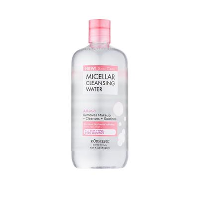 DR.EMMET Face Cleanser & Makeup Remover For Eye, Lip & Face Makeup, Micellar Cleansing Water, Gentle Hydrating Formula For All Skin Types - 16.9 Fl Oz