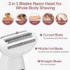 Bikini Trimmer for Women, 5 in 1 Electric Razors for Women - Rechargeable Electric Shaver - IPX7 Waterproof Bikini Trimmer for Underarm Leg Arm Body view 4