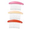 BATHVEVE 3pcs Non-Slip Acrylic Hair Combs for Fine Hair Tortoise Side Combs Heat Resistant Design for Styling and Securing Accessories view 1