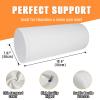 2 Pack Round Massage Table Bolster Pillow Pad, Bolster Pillow, Round Pillows, Suitable for Earthlite Massage Table (White, 7.8''x19.6'') view 2