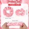 24pcs Neon Scrunchies, Party Decorations Fabric Neon Hair Accessories Elastic Hair Ties Ropes for Women Girls Themed Party Supplies view 2