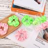 24pcs Neon Scrunchies, Party Decorations Fabric Neon Hair Accessories Elastic Hair Ties Ropes for Women Girls Themed Party Supplies view 3