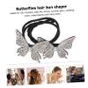 BATHVEVE Butterfly Hair Bun Device for Girls Rhinestone Hair Accessories Curler view 3