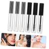 AUTSUPPL 3pcs Eyelash Cream Container with Wand and Funnels Set for Diy Mascara Transparent Tube for Easy Filling and Travel Includes Silver Eyelash Brush and Funnels view 3
