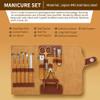 BNJWJZS 10pcs Set Di Manicure in Pelle Cure for Unghie for Le Pedicure Manicure Personale, Set Di Toelettatura view 3