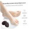 DECORNIJIA 2pcs Foot Pumice Stone for Foot Scrubbing Exfoliating Dead Skin Remover Callus Remover Pedicure Accessory Easy Storage Travel Friendly view 3