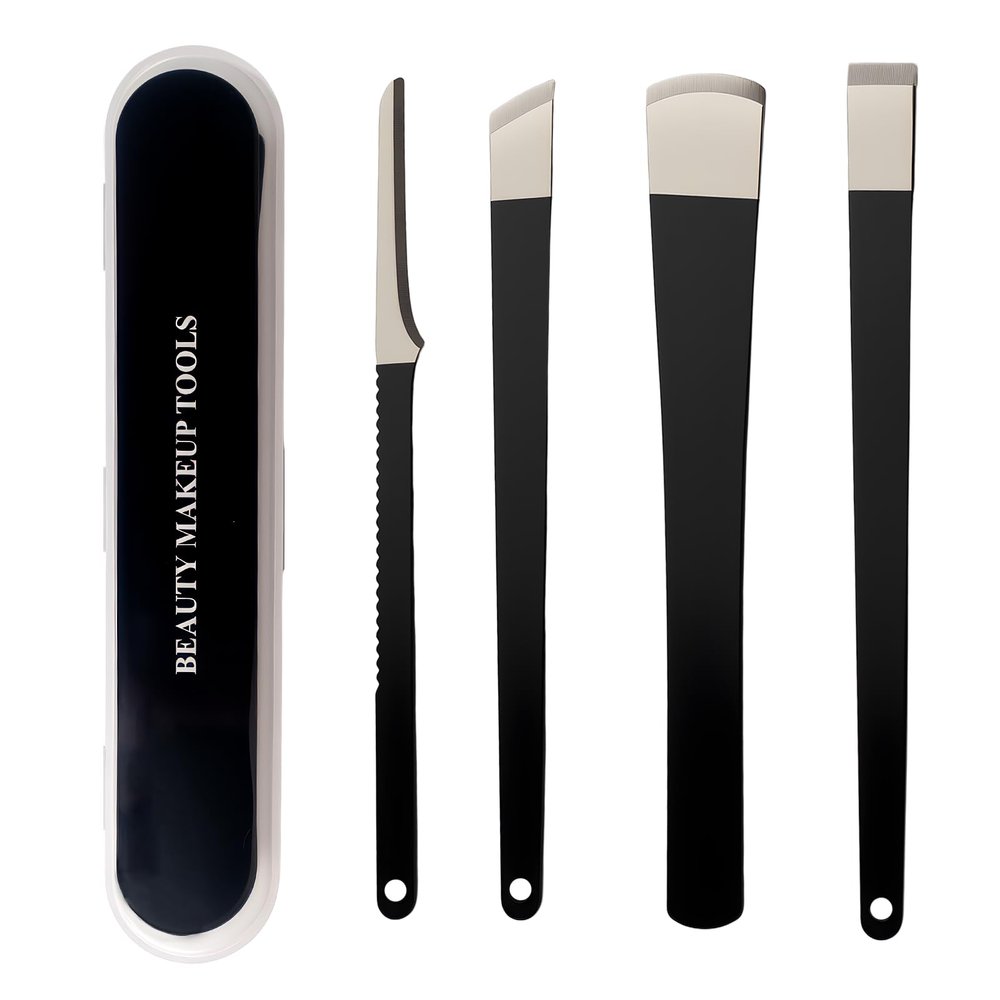 4PCS Ingrown Toenail Removal Kit, Callus Shaver Ingrown Toenail Tool, Foot Callus Remover Tool Pedicure Knife for Foot Care Dead Skin Corn File Rasp Ingrown Toenail Corrector